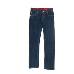 Levi's Skinny Adjustable Waist Girls Size 12 Dark‎ Wash Blue Denim Jeans
